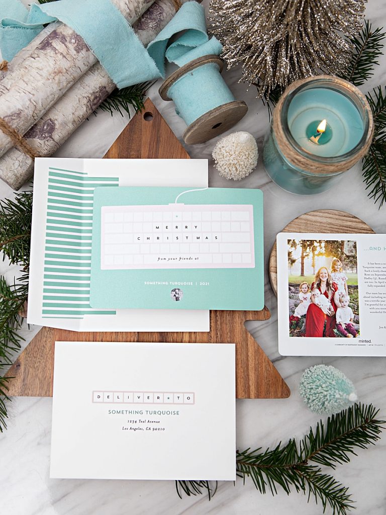 Our 2021 Photo Christmas Cards From Minted Something Turquoise