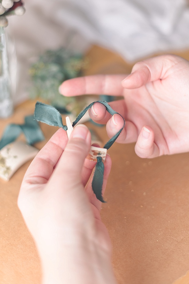 DIY ribbon napkin rings