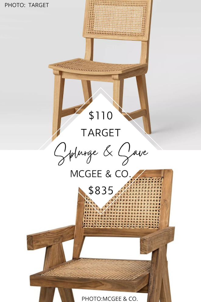  Would you believe this McGee and Co. dupe is from Target?! These dining chairs  would go great in a modern traditional living room. #inspo #decor #home #transitional #studiomcgee