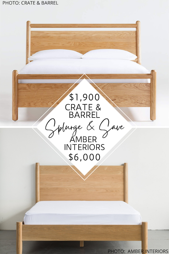 Are you looking to get the Amber Interiors look for less? This Amber Lewis Penny bed dupe will give you the California style for less. #dupe #decor #bedroom #copycat