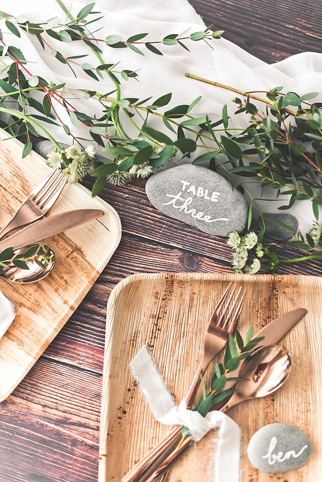 Picnic wedding table numbers