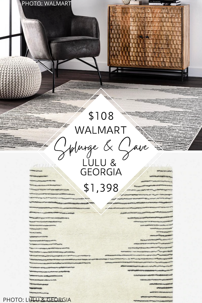  Are you looking for a Lulu and Georgia Ceyda Moroccan Style rug dupe? I found looks for less at Walmart, Target, and Amazon! If you love traditional Moroccan rugs and Lulu and Georgia style, this find is for you! #inspo #decor #style #rugs #office #bedroom