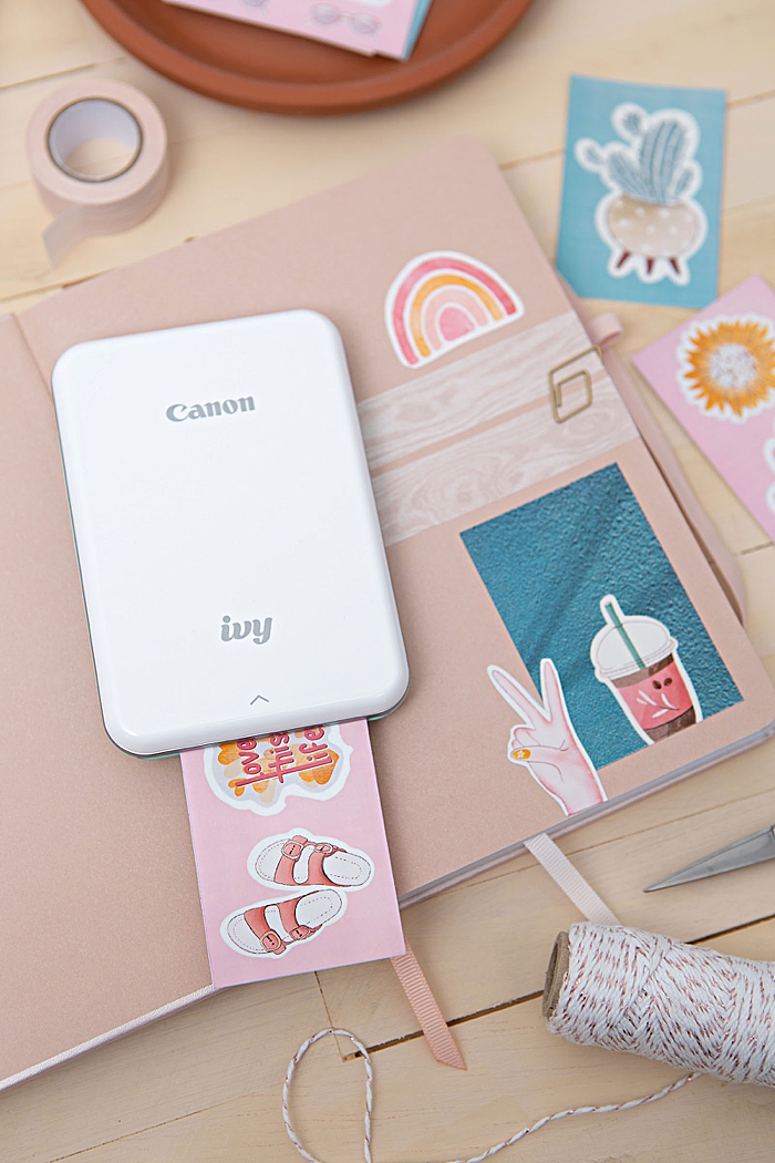 Print these adorable stickers anywhere with your Canon IVY mini photo printer