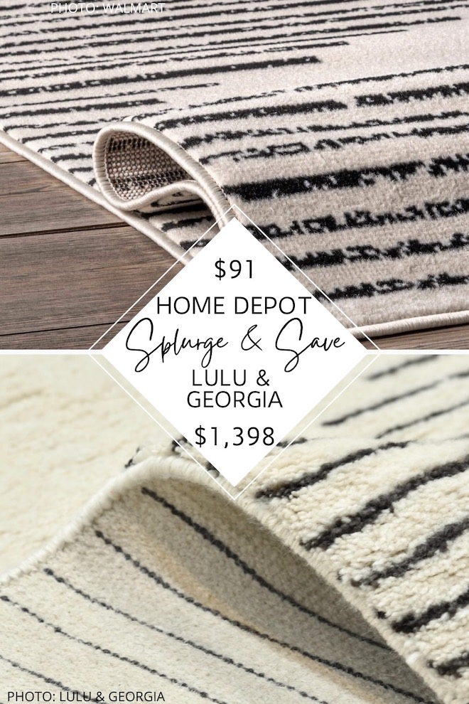  I finally found a Lulu and Georgia Ceyda rug dupe! This affordable moroccan style rug will give you the Lulu and George style for less. #inspo #decor #kitchen #washable #target #walmart