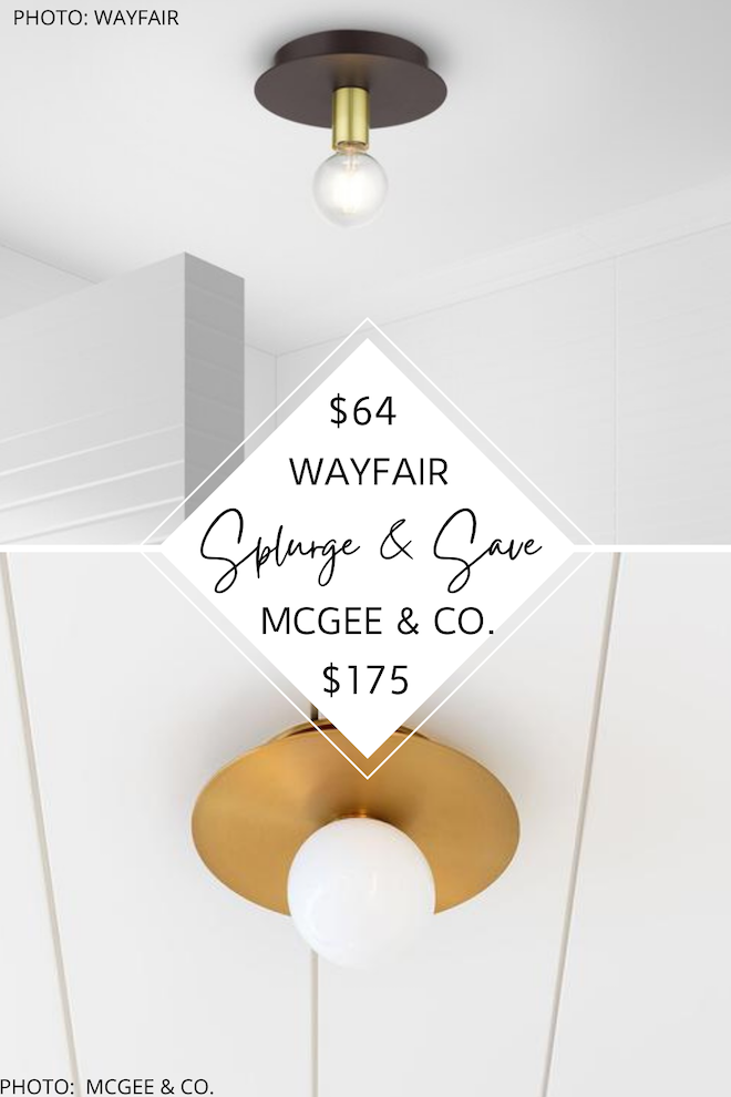 This McGee and Co. Nodes Flush Mount dupe would be perfect for a bedroom, hallway, or entryway. If you want the Studio McGee look for less, you just found it. #lighting #copycat #lookforless #dupes #lookalike
