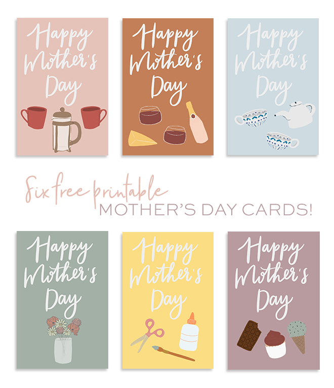 Six free printable Mother's Day cards with Canon PIXMA!!