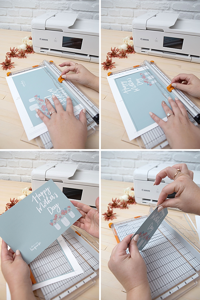How to cut a printable greeting card