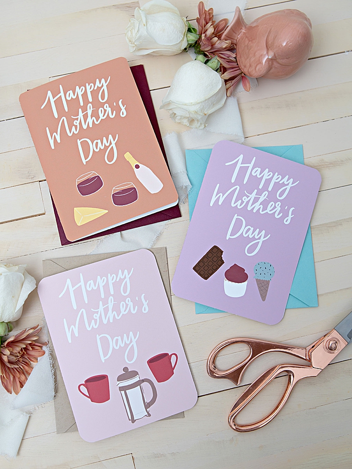 6 FREE printable Mothers Day cards!