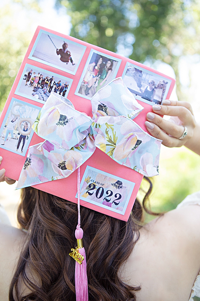 This DIY graduation cap idea is adorable, love the photos!