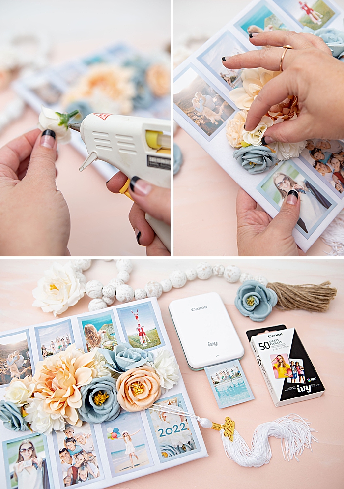 How to add photos to your graduation cap