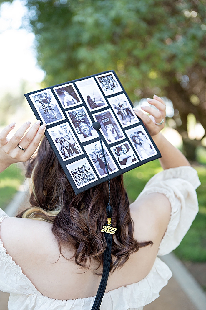 This DIY graduation cap idea is adorable, love the photos!