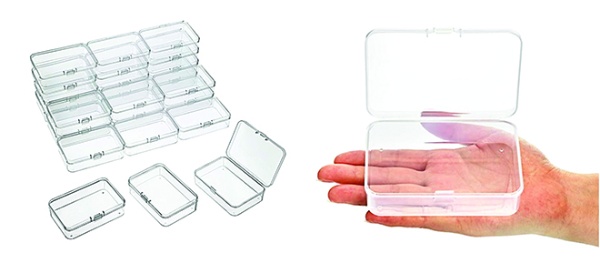 Small Clear Storage Box With Hinge Lid Canon IVY