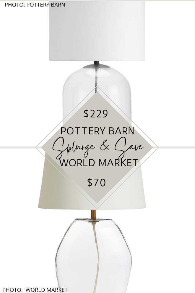  OMG can we talk about this Pottery Barn lighting dupe?! This World Market lamp looks like the Pottery Barn Aria Dome lamp but under $70! If you love Pottery Barn style and want a Pottery Barn living room, dining room, or bedroom, this lighting dupe is for you. #inspiration #decor #home #lookforless #sale #knockoffs