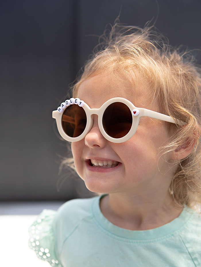 How to make alphabet bead sunglasses for kids!