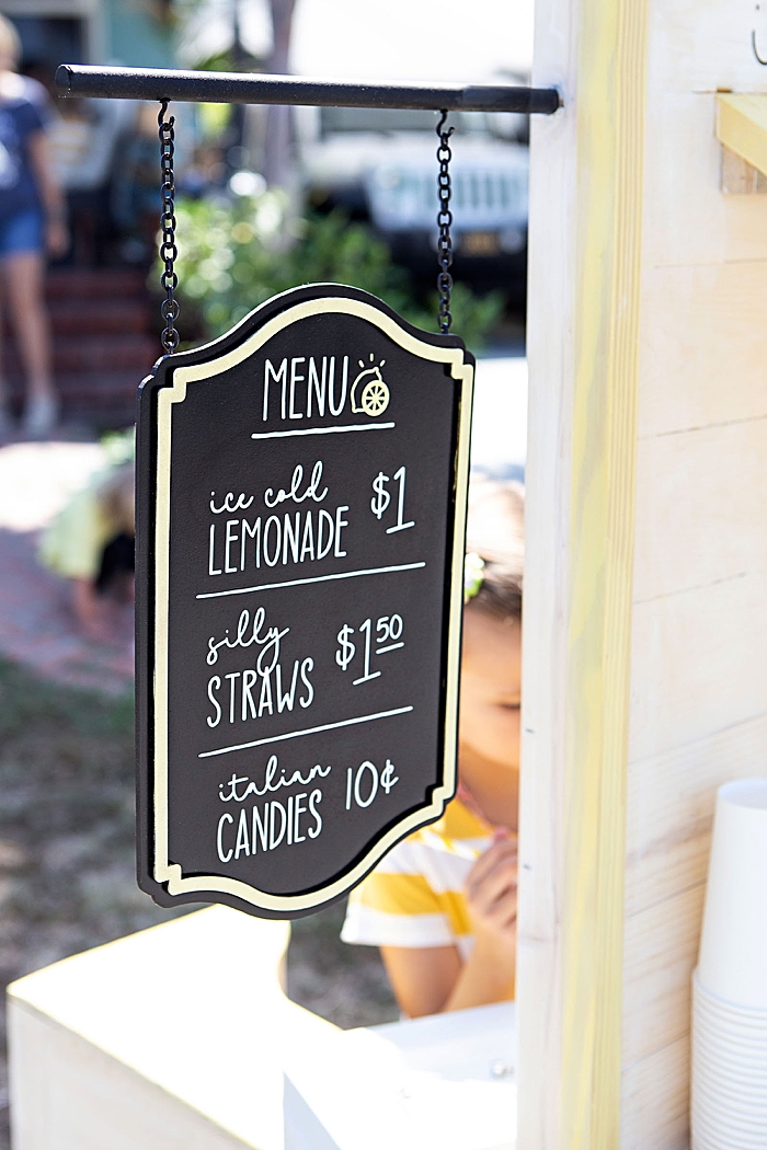 Our insanely cute DIY lemonade stand was incredibly profitable!