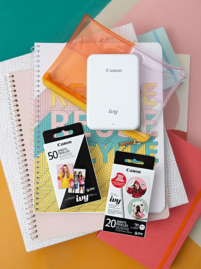 Label and decorate your school supplies with Canon IVY photo prints!
