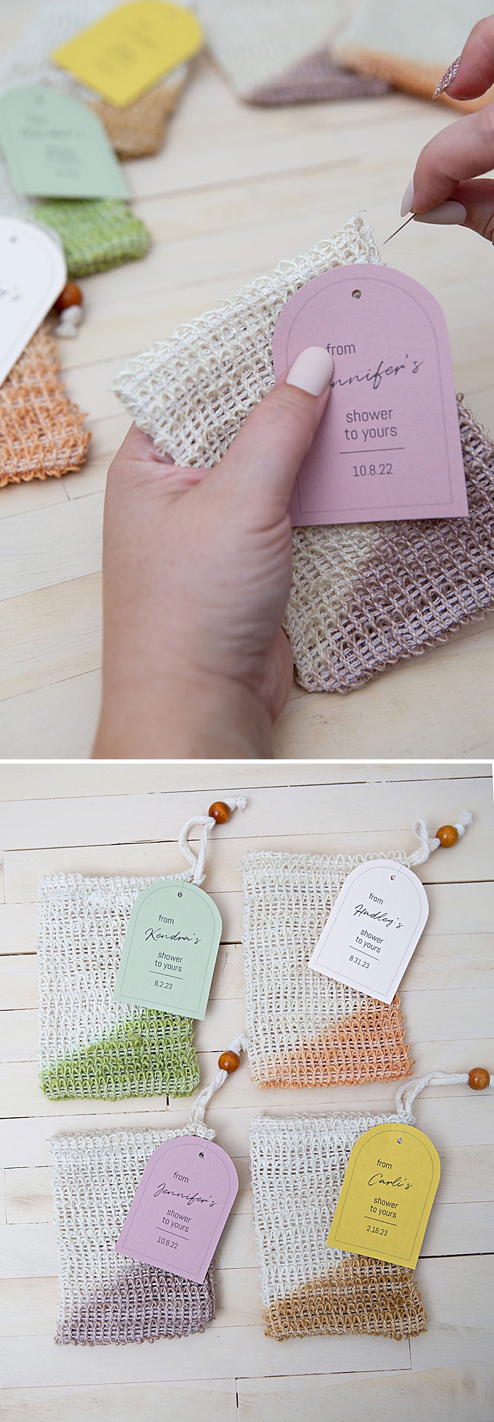 How to hand dye sisal soap savors for favors!