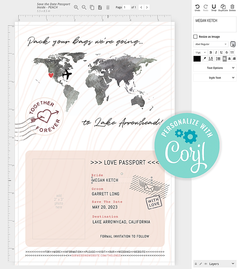 These DIY passport save the dates are beautiful and easy to make!