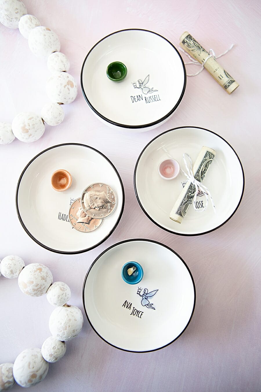 hand-painted ceramic dishes, trinket dish, custom gifts, ring dish