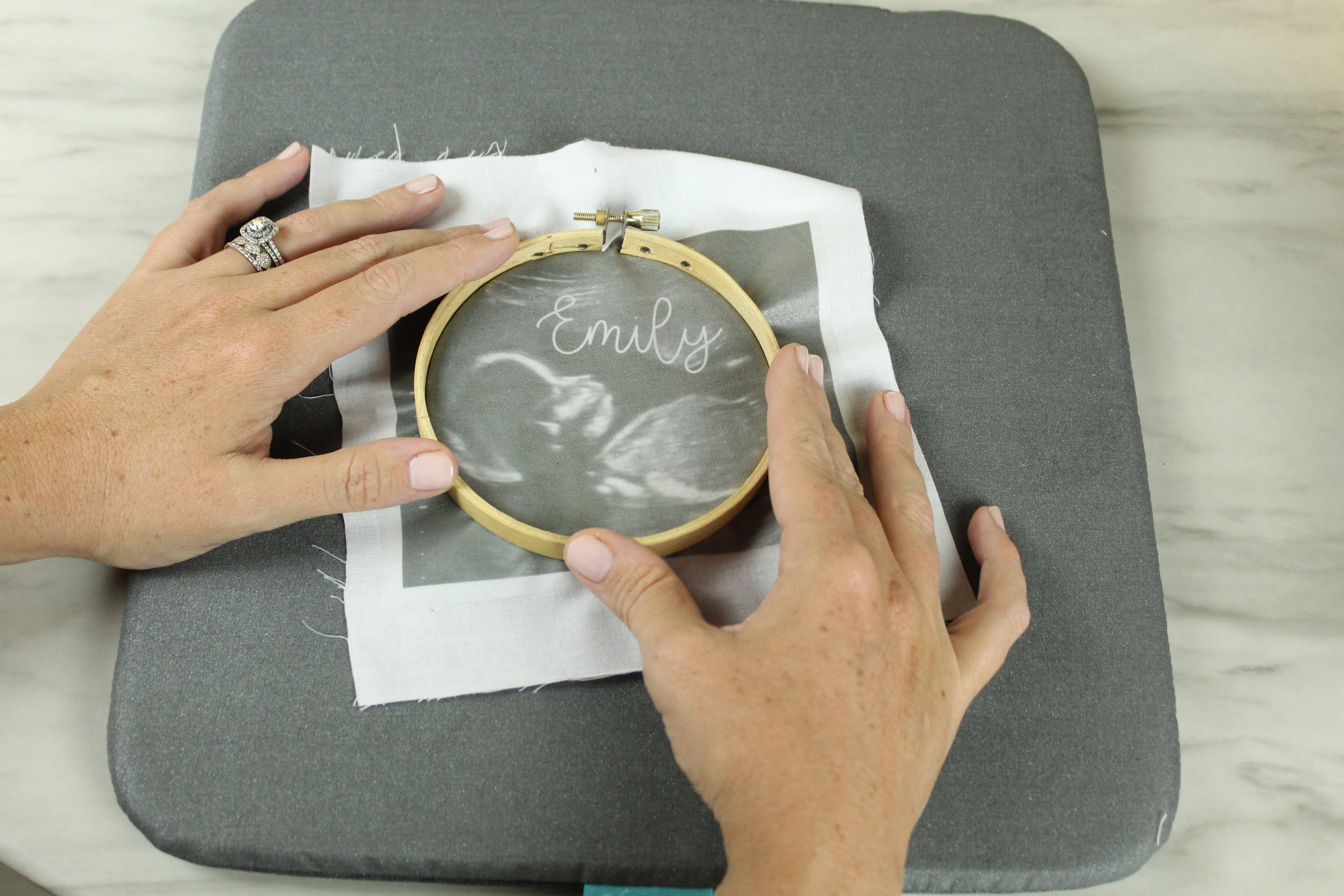 You don't want to miss this DIY Ultrasound Embroidery Hoop!