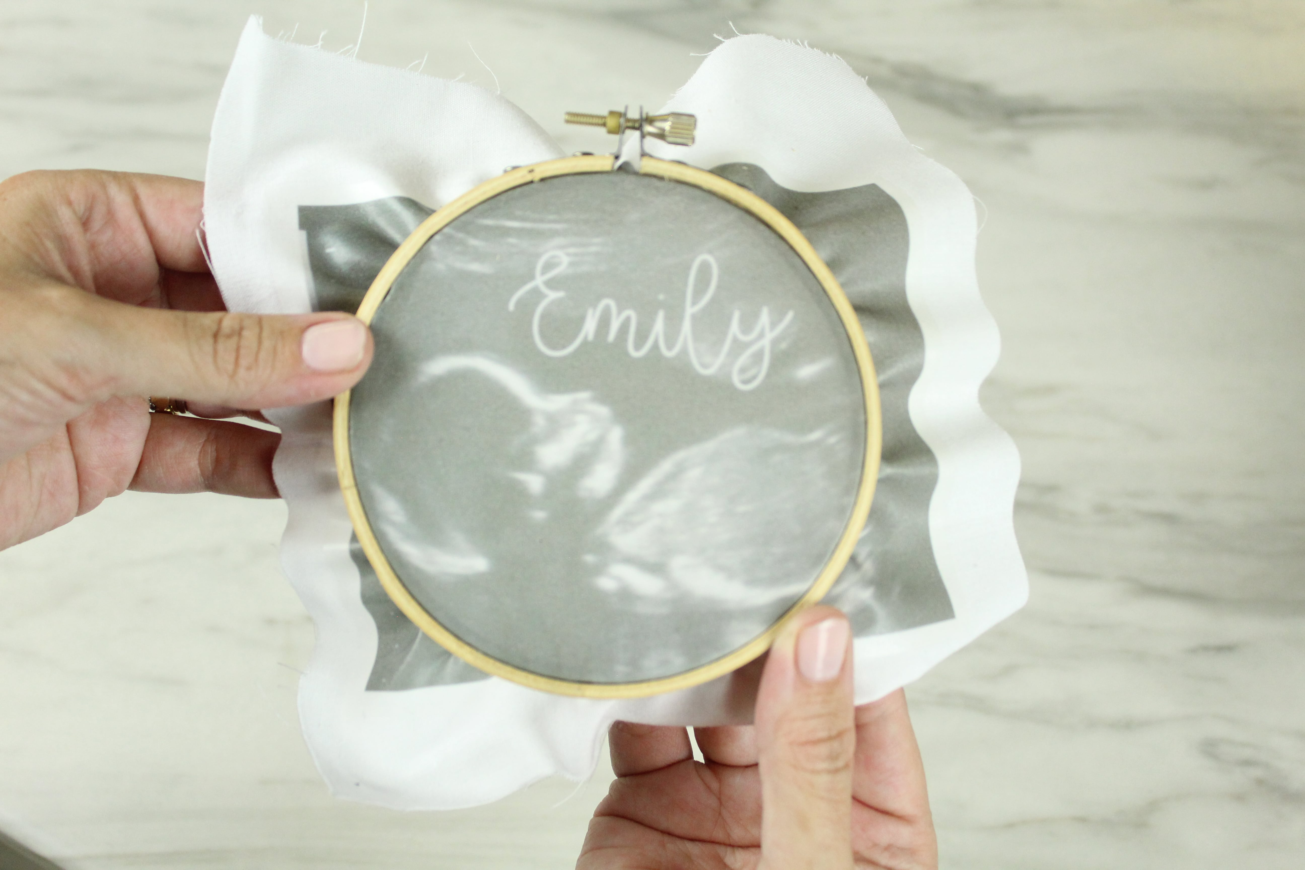 You don't want to miss this DIY Ultrasound Embroidery Hoop!