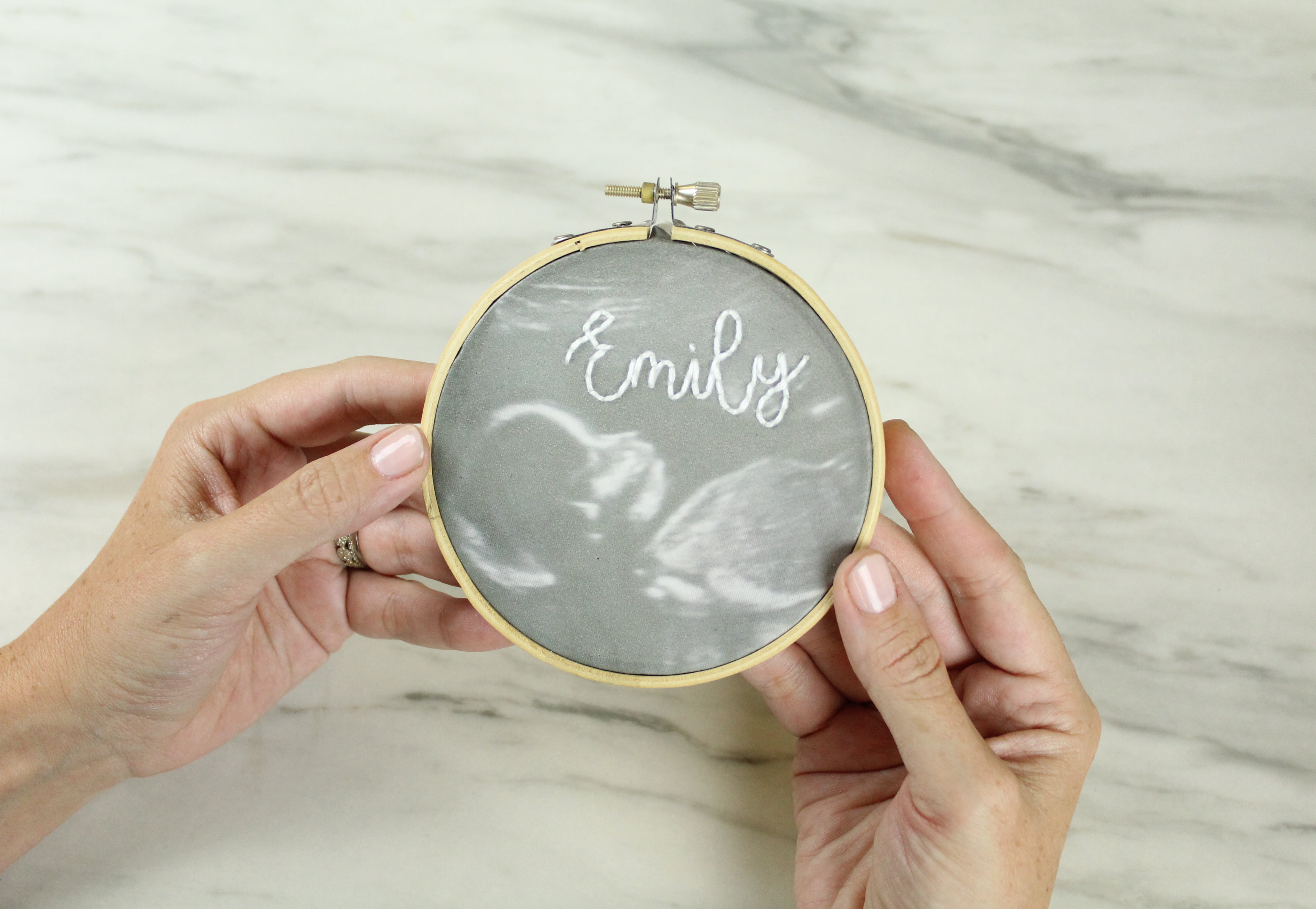 You don't want to miss this DIY Ultrasound Embroidery Hoop!